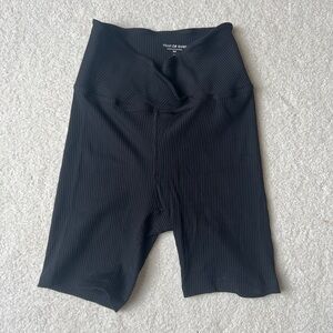 Year of Ours V Waist Rib Knit Bike Shorts